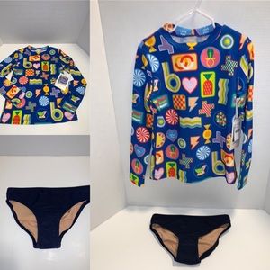 NWT Crewcuts Swinsuit For 2 Pieces New